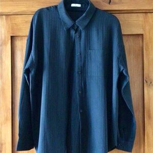 Classic Black Button-Up Shirt